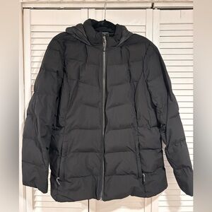 32 Degrees Women's Black Hooded Puffer Jacket